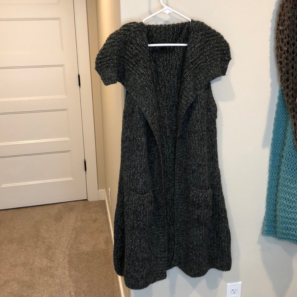 Prana Long Duster Vest Sweater
